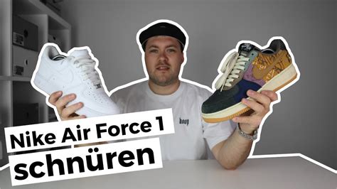 nike air force 1 richtig schnüren|So Bindest du Air Force 1 RICHTIG .